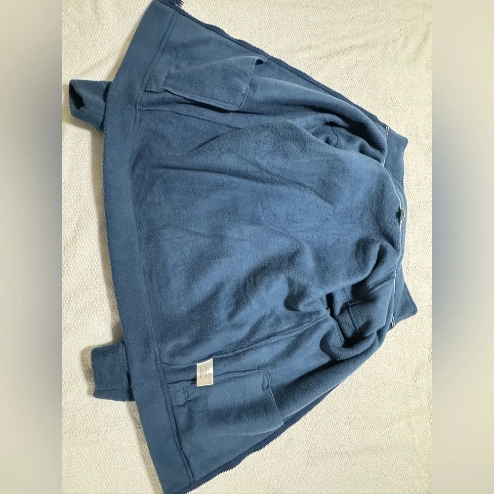 Orvis Men’s S Full Zip Heavyweight Fleece Jacket Blue
